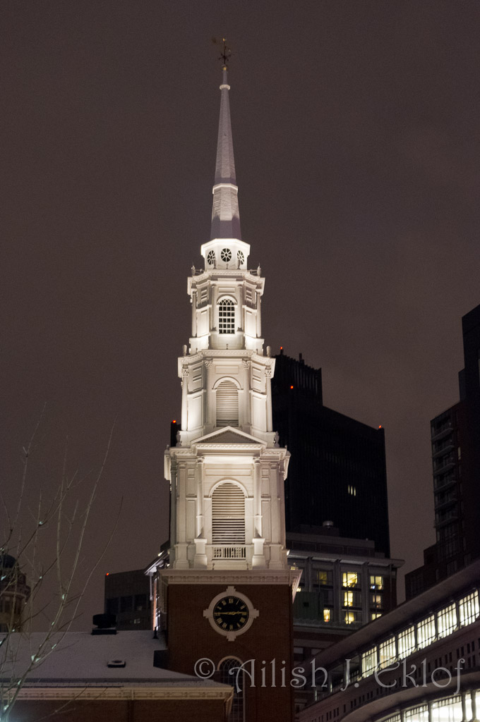 The Steeple of the Paulist Centre Chapel in Boston.