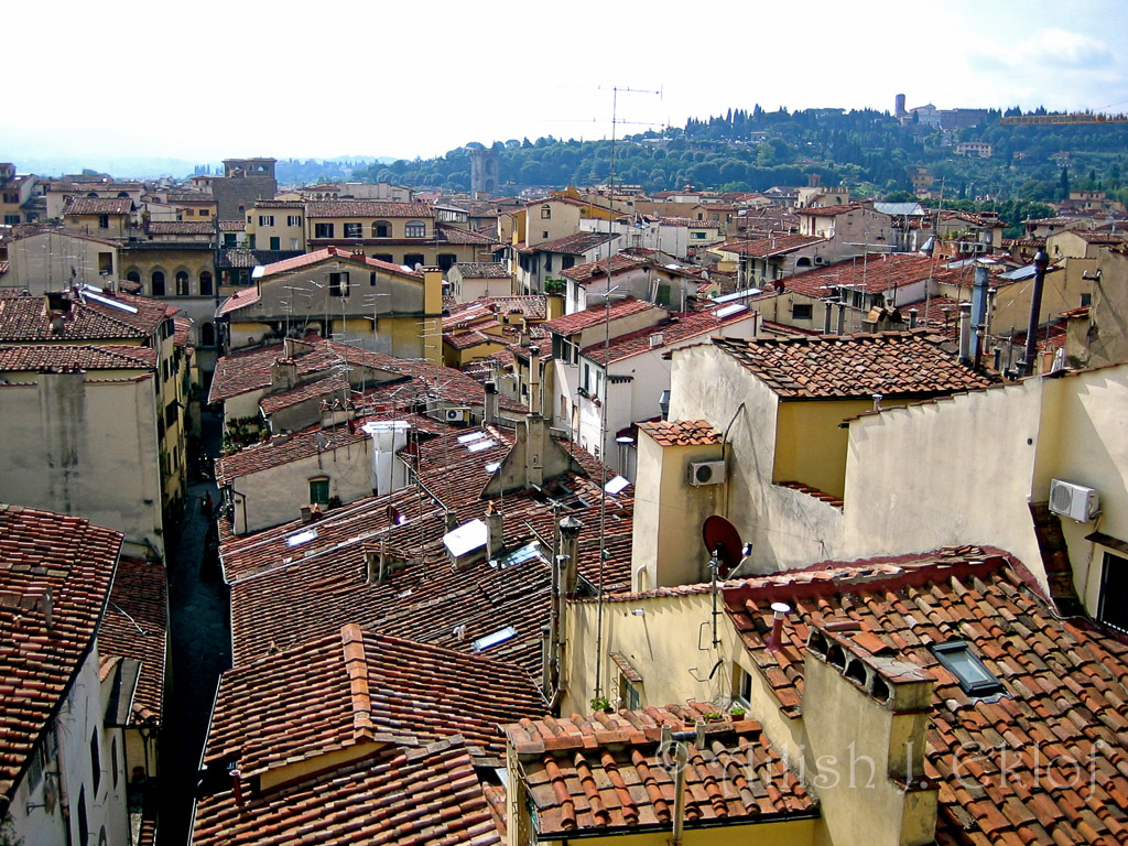 Looking out from Palazzo Vecchio